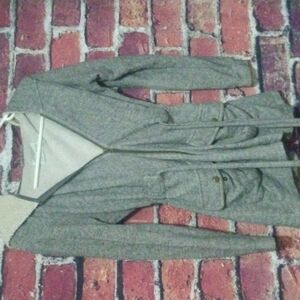 Saturday Sunday fitted zip hodie M